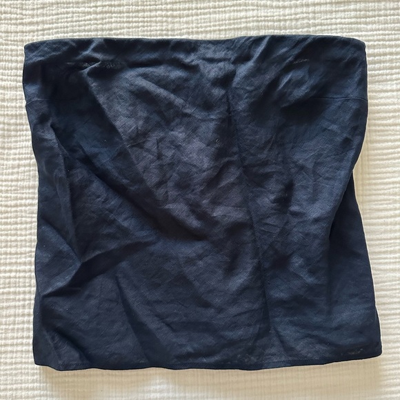 Quince Tops - Quince Navy Linen Tubetop Garment